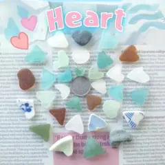 シーグラス&シー陶器～ハートSPECIAL♡④