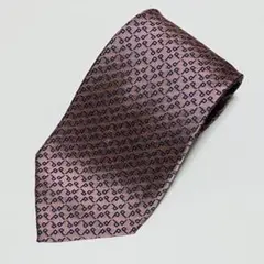 【dunhill】幾何学模様 ネクタイ ピンク