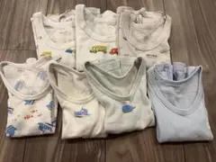 ベビー メッシュ生地タンクトップ7枚セット　80cm 本体綿100％　西松屋