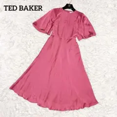 極美品】テッドベイカー 花柄ワンピース 1 ピンク 透け レース - メルカリ