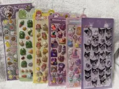 クロミ他6セット　ボンボンドロップ・3Dぷくぷくシール