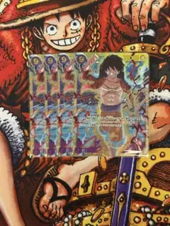 極美品 モンキー・D・ルフィ SEC シークレット 6コス 黒 2枚 王族の