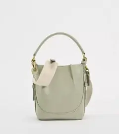 【新品】ZARA ライトグリーン ショルダーバッグ