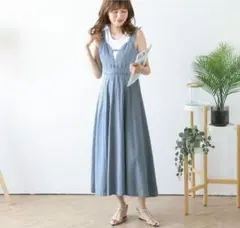 デニム ワンピース ハイウエスト ラジエム