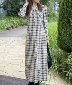 COCODEAL チェックワンピース