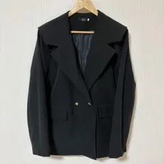 セーラーカラー テーラードジャケット 黒