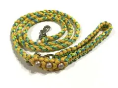 パラコード　カフェリードグリーン&イエロー　ハンドメイド