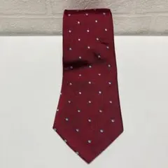 Brooks Brothers ネクタイ バーガンディ/ブルードット