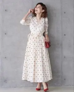 【完売品】美品　オブリ ハートラップワンピース/0サイズ