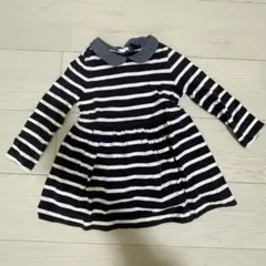 ベビーギャップ 襟付き ボーダーワンピース 95cm