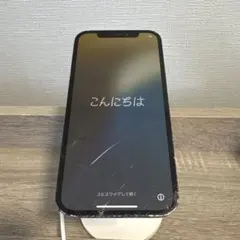 iPhone12 ブラック　128GB 画面割れ、