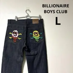 BILLIONAIRE BOYS CLUB デニムパンツ　ロゴ　L