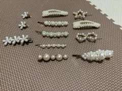 パール装飾ヘアピンセット