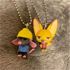 ズートピア ガチャガチャ ストラップ 2点