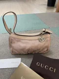 【未使用】GUCCI アクセサリーポーチ ピンクゴールド ハンドバッグ