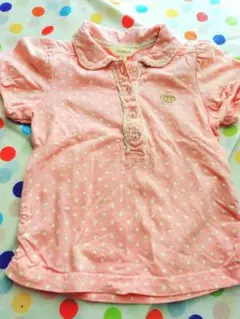 HushHush ピンク 水玉 Tシャツ 90　半袖　夏服