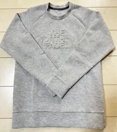 【美品】THE NORTH FACE スウェット エンボスロゴ　グレー　S