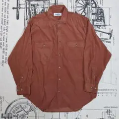 USED コーデュロイ 90s シャツ 長袖 ブラウン M ユーズド メンズ