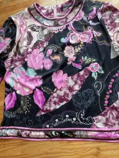 LEONARD FASHION 長袖カットソー ペイズリー 花柄 - メルカリ