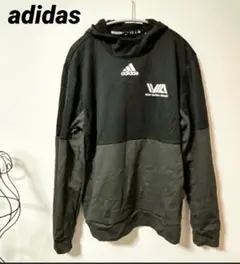 adidas フード付きパーカートレーニングウェア 【M】 黒/グレー