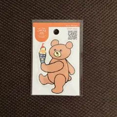 ニコレシピ クマタローとアイスクリーム ステッカーロフト文フェス