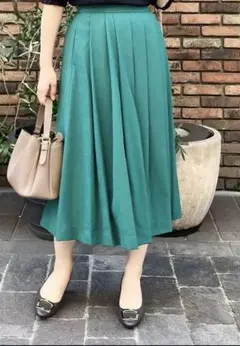 Te chichi グリーン プリーツスカートのサムネイル