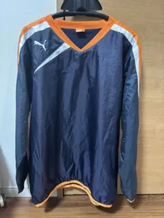 PUMA ピステ・ウィンドブレーカー ネイビー/オレンジ