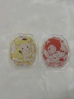 キュアレモネード　ポムポムプリン　キュアルージュ　キティ　クリップバッジ