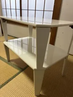 ホワイト折りたたみテーブル2個