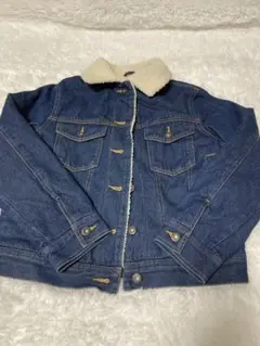 デニムジャケット 襟付き フリースライニング