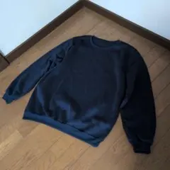 ダークブルー クルーネック スウェット　XL