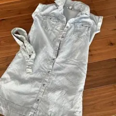 Calvin Klein Jeans デニムシャツワンピース 半袖12/14のサムネイル