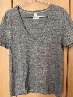 SEA コットン100% グレー Vネック Tシャツのサムネイル