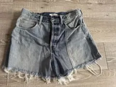 SLY JEANS デニムショートパンツ フリンジ