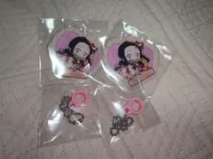 鬼滅の刃　バレンタイン&ホワイトデー　ストローチャーム　禰豆子　2個セット