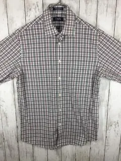 CHAPS　長袖シャツ　USA古着 ホワイトストライプ　Fサイズ B-2-7