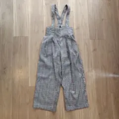 ライトオン　チェック柄サスペンダー付きパンツ 120のサムネイル