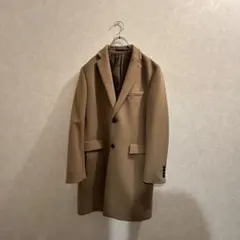 メンズ　ベージュ チェスターコート