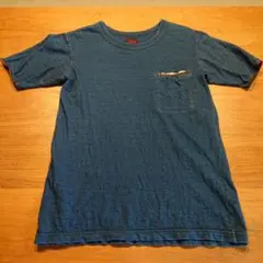 90sフルカウント　半袖スウェット　Tシャツ　インディゴ　ネイビー　ヴィンテージ 90sフルカウント半袖スウェットTシャツインディゴネイビーヴィンテージ