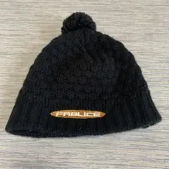 FABLICE ファブリス ニットキャップ ビーニー ブラック 黒 スキー
