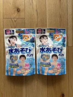 moony 水あそびパンツ Mサイズ 3枚入 2袋セット（6枚）のサムネイル