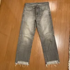 ミッシェルクランオム パッチワーク リペア加工 ストレート デニム 
