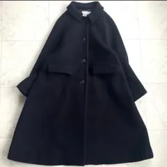 極美品】Rene ポンチョ ケープコート ジップアップ ウール ブラック 34