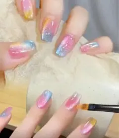 2026年春夏人気のドーパミンキャンディー　ゼリージェルネイル　1セットのみ　美