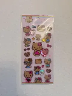 新品 サンリオ キラキララインストーンシール ハローキティ 日焼けキティ