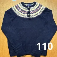 ラルフローレン　Ralph Lauren ウールコットンニット　110