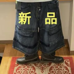 ✓デッドストック✓ w40 ジルボー シャトル パンツ ブラックデニム