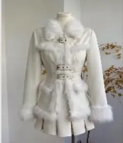 ファー付きジャケットセットアップ Sサイズ