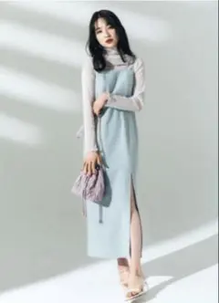 【LILLIAN CARAT】キャミワンピース　スリット　ワンピース