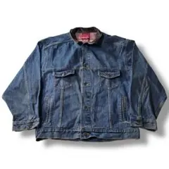 90s マルボロ Marlboro レザー襟 デニムジャケット 古着 ビンテージ